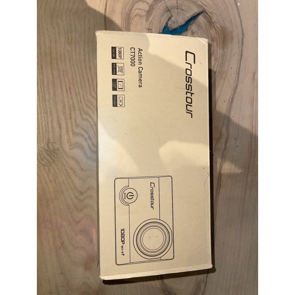 Crosstour (CT7000) Action Camera 170° Wide Angle Lens 1080P - With Accessories